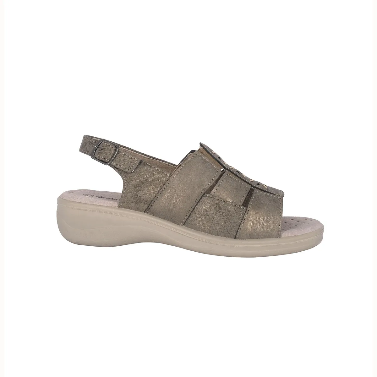 PASSER - Sandalia Mujer Taupe Naranjo Passer