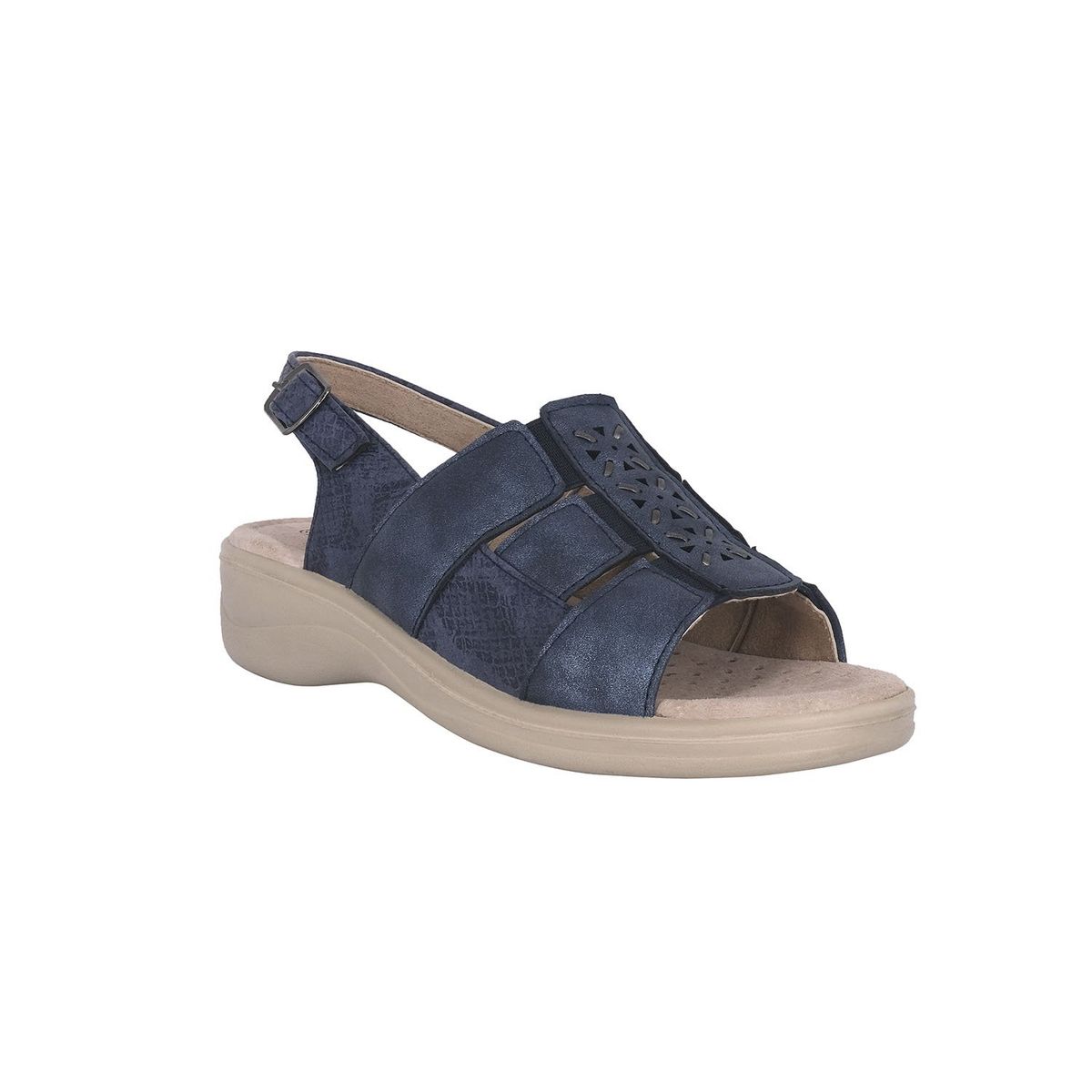 PASSER - Sandalia Mujer Azul Naranjo Passer