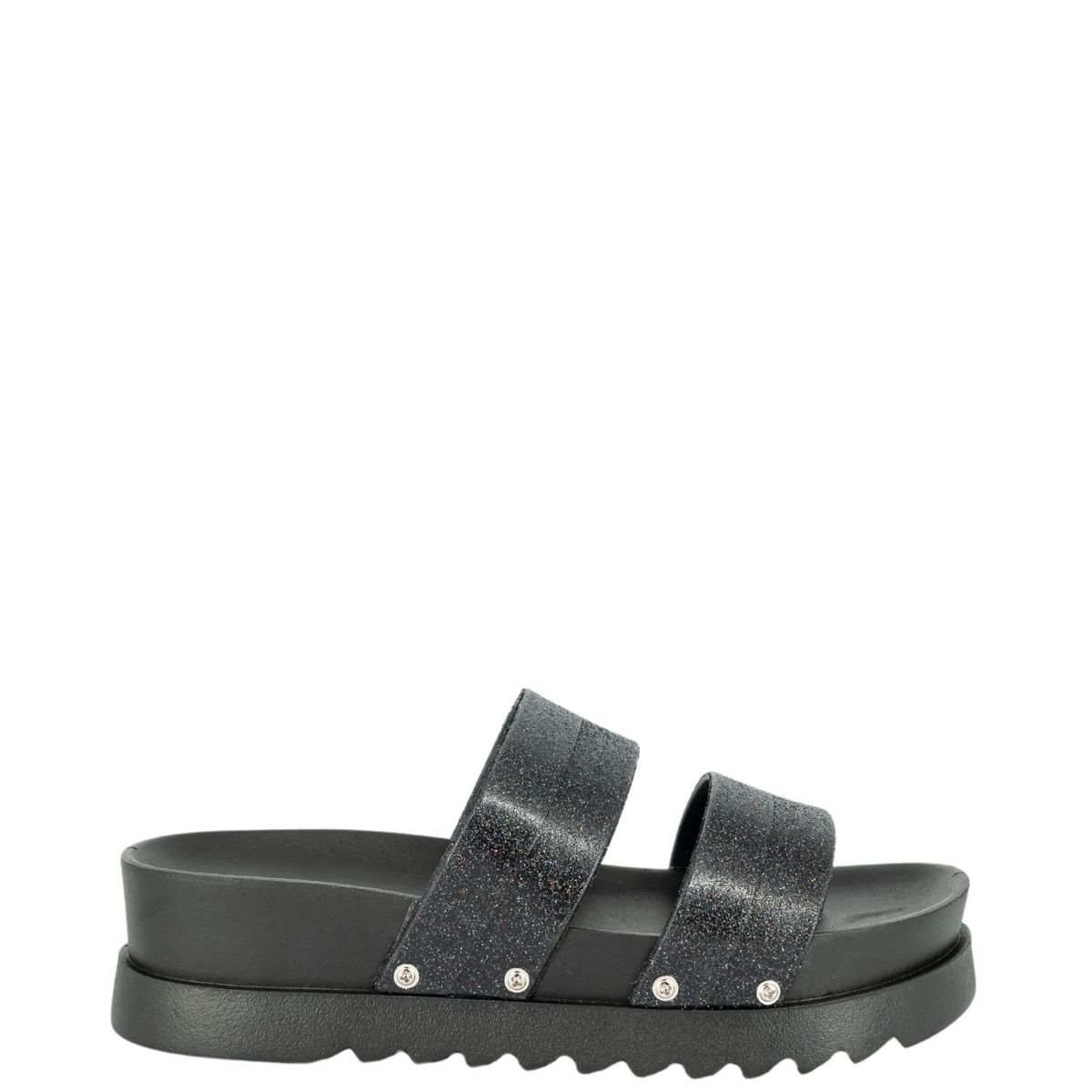 ALQUIMIA - Sandalia Mujer Negro Tulipán Alquimia