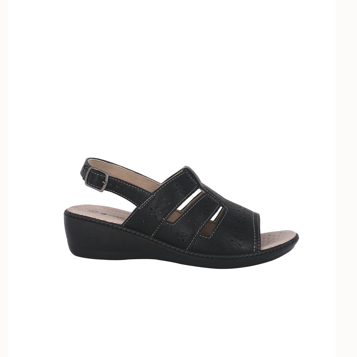 PASSER - Sandalia Mujer Negro Cactus Passer