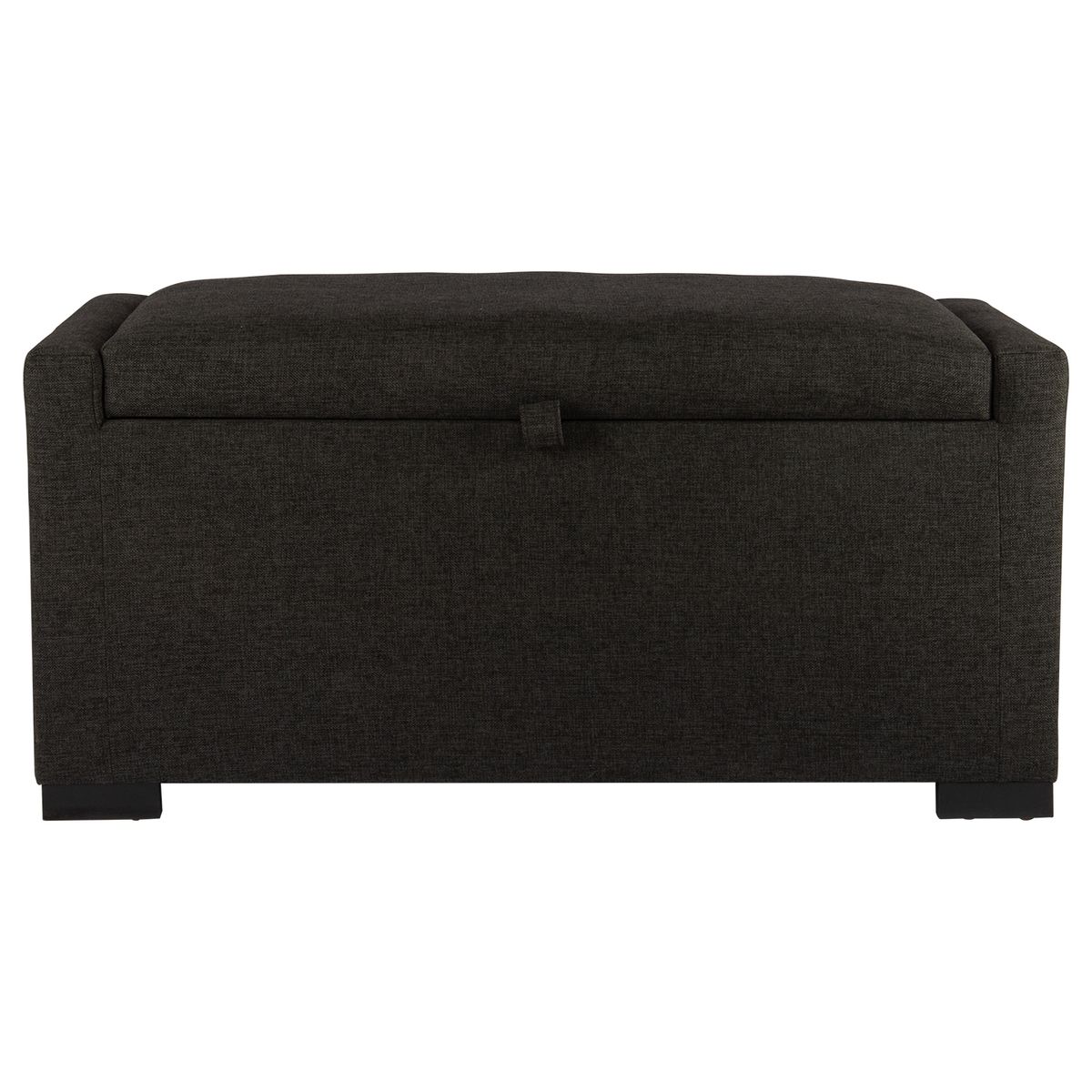 GENERICO - Banqueta con Baúl Leyzy Grafito Delta 40X55X105 cm Máxima Design