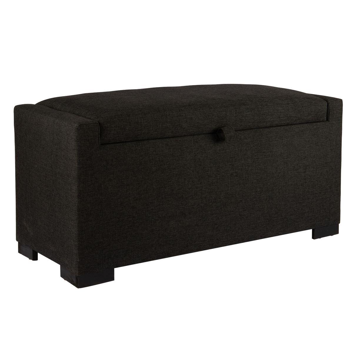 GENERICO - Banqueta con Baúl Leyzy Grafito Delta 40X55X105 cm Máxima Design