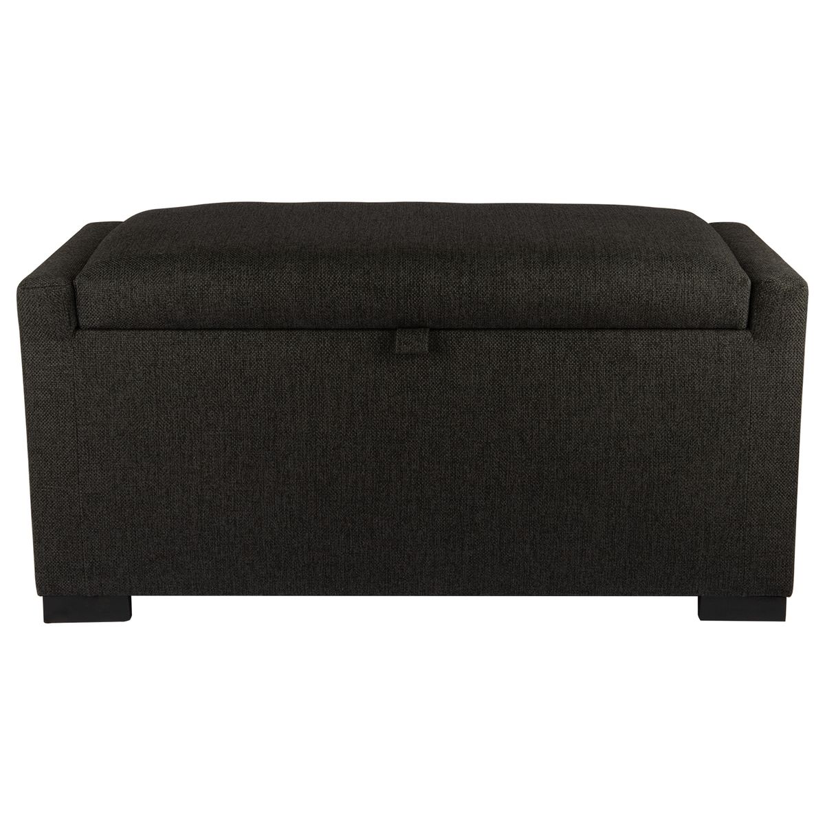 GENERICO - Banqueta con Baúl Leyzy Grafito Omega 40X55X105 cm Máxima Design