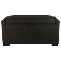 Banqueta con Baúl Leyzy Grafito Omega 40X55X105 cm Máxima Design