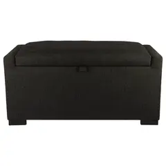 GENERICO - Banqueta con Baúl Leyzy Grafito Omega 40X55X105 cm Máxima Design