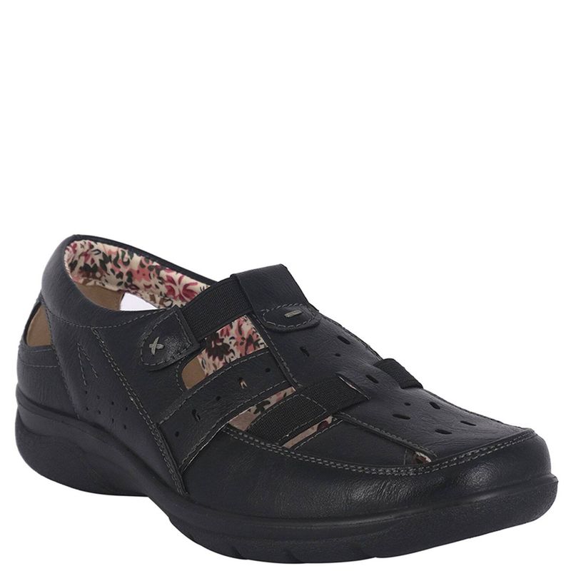 PASSER - Mocasin Mujer Negro Crisantemo Passer