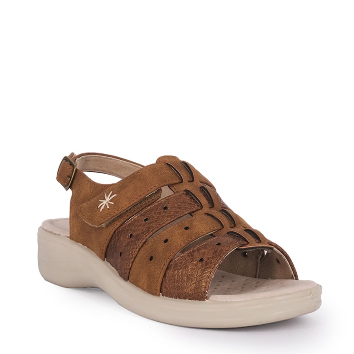 PASSER - Sandalia Mujer Caramelo Enebro Passer