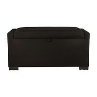 Banqueta con Baúl Leyzy Negro Delta 40X55X105 cm Máxima Design