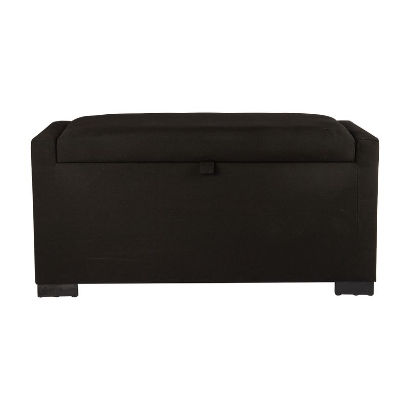 GENERICO - Banqueta con Baúl Leyzy Negro Delta 40X55X105 cm Máxima Design