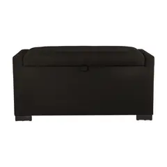 GENERICO - Banqueta con Baúl Leyzy Negro Delta 40X55X105 cm Máxima Design