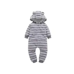 ANGO - Enterito Micropolar Gris rayado