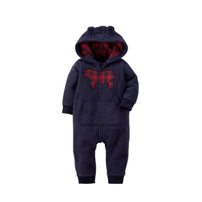 ANGO - Enterito Micropolar BEBE Azul Oso