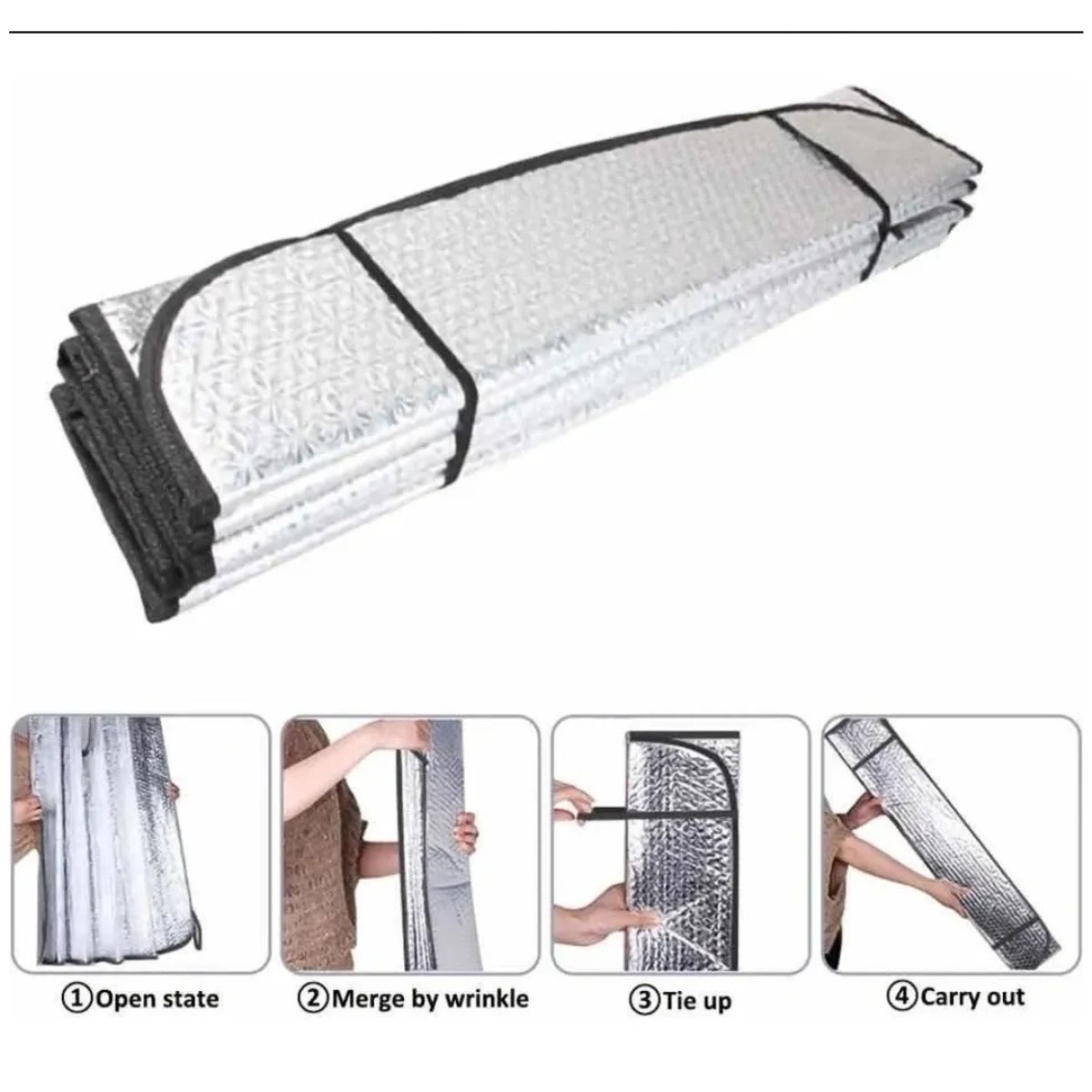 GENERICO - Protector solar para parabrisas de autos 70 x 140cm