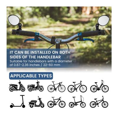 Imagen 2 del producto Espejos retrovisor para Bicicletas y Scooter