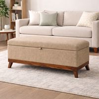 Banqueta con Baúl Incy Beige Delta 120x40x50 cm Máxima Design