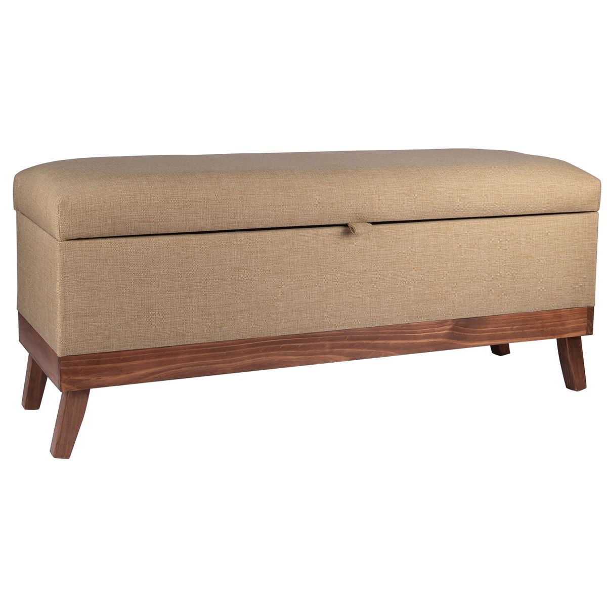 GENERICO - Banqueta con Baúl Incy Beige Delta 120x40x50 cm Máxima Design