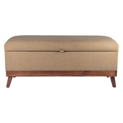Imagen 2 del producto Banqueta con Baúl Incy Beige Delta 120x40x50 cm Máxima Design