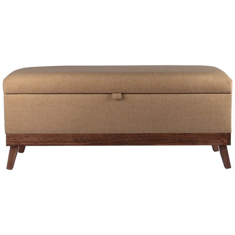 GENERICO - Banqueta con Baúl Incy Beige Omega 120x40x50 cm Máxima Design
