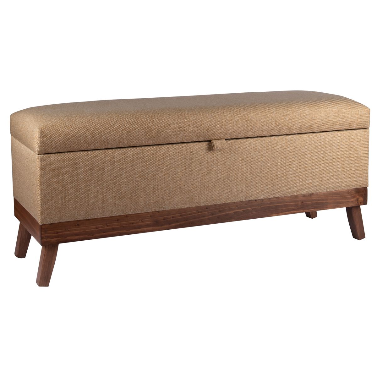 GENERICO - Banqueta con Baúl Incy Beige Omega 120x40x50 cm Máxima Design