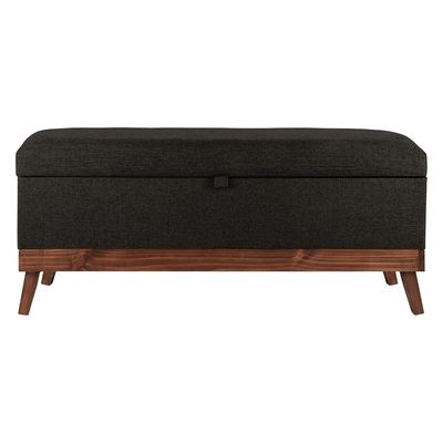 Imagen 2 del producto Banqueta con Baúl Incy Grafito Delta 120x40x50 cm Máxima Design