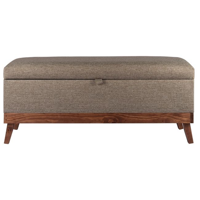 GENERICO - Banqueta con Baúl Incy Gris Beige Máxima Design