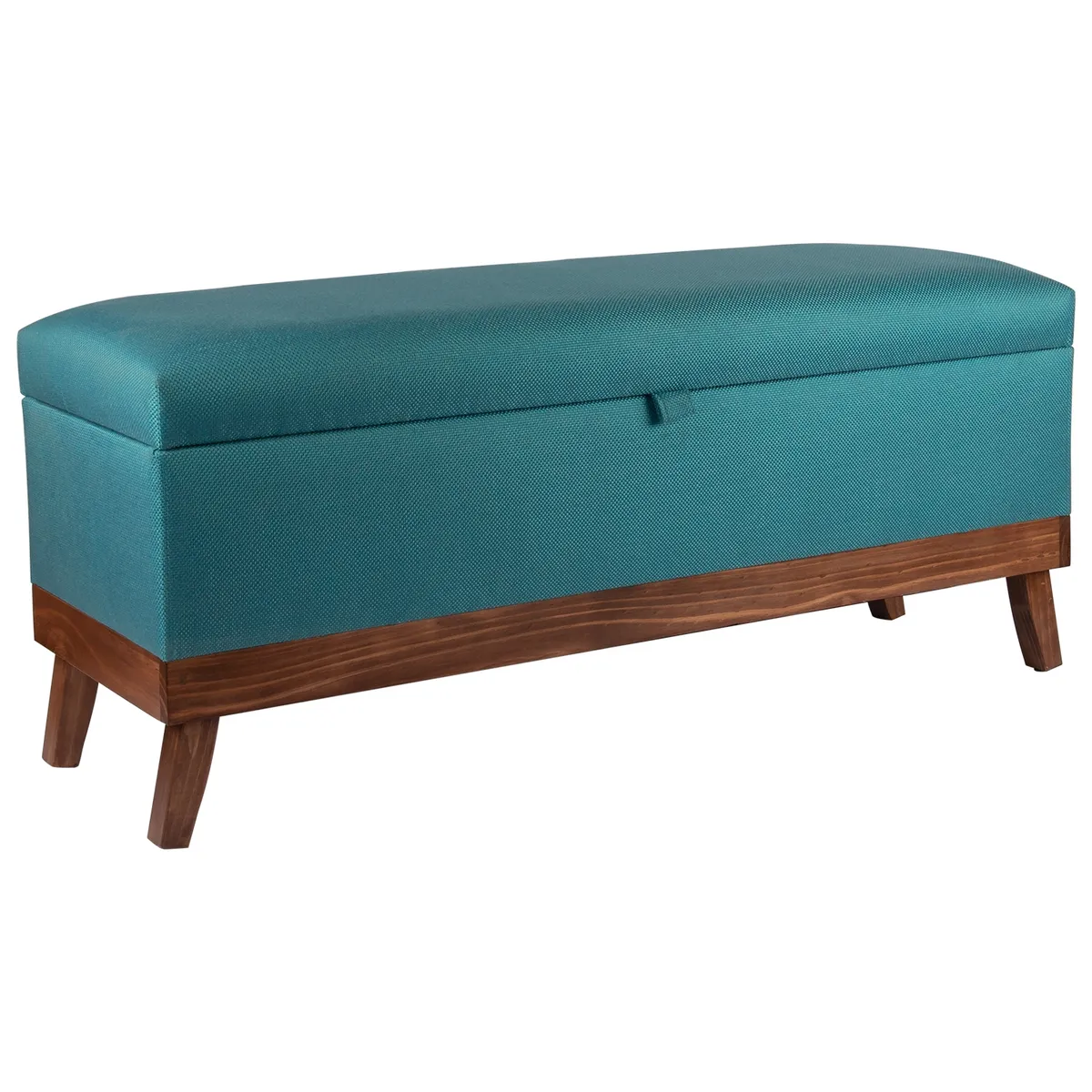 GENERICO - Banqueta con Baúl Incy Turquesa Omega 120x40x50 cm Máxima Design