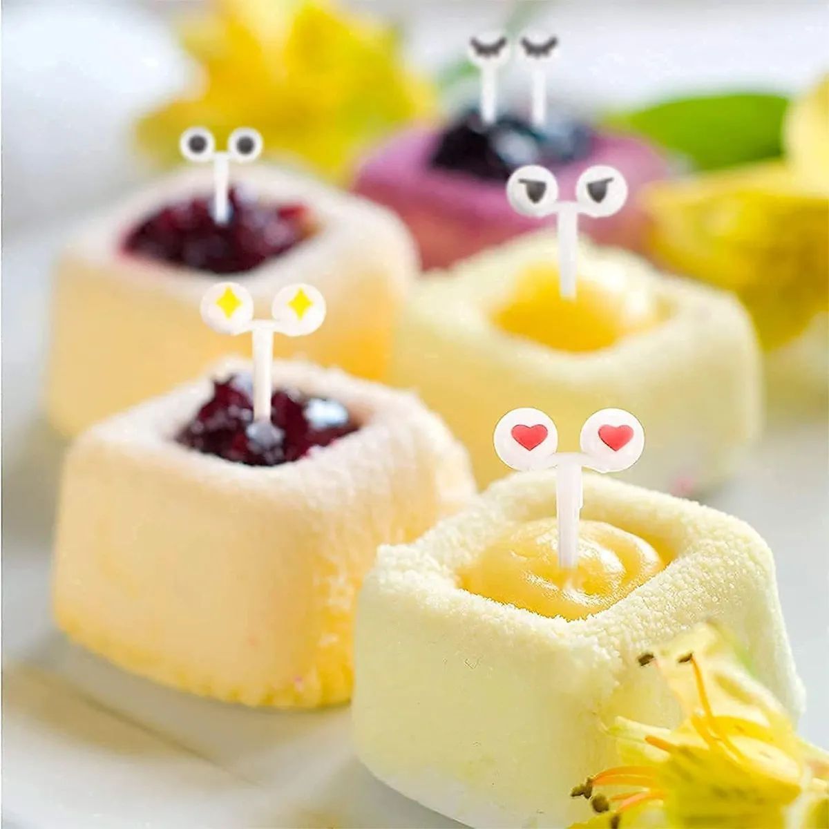KUANGYE - Tenedor Con Diseño De De Animales Para Niños, 50 Piezas