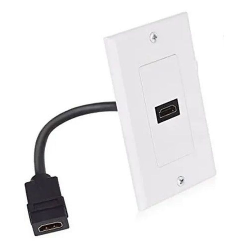 KUANGYE - Placa De Muro 1 Puerto Hdmi, Extension 10 Cms