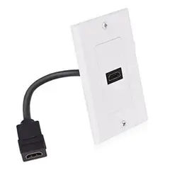 KUANGYE - Placa De Muro 1 Puerto Hdmi, Extension 10 Cms