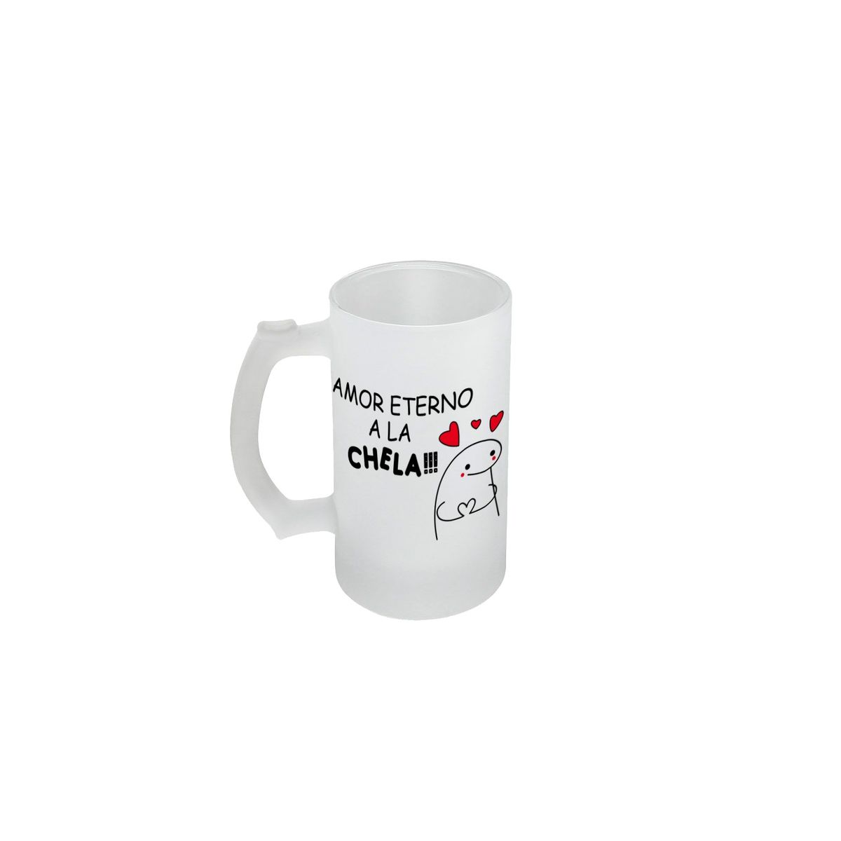 Vaso shopero para cerveza CHOP40 Amor por la chela, marca GENERICO - Foto Principal