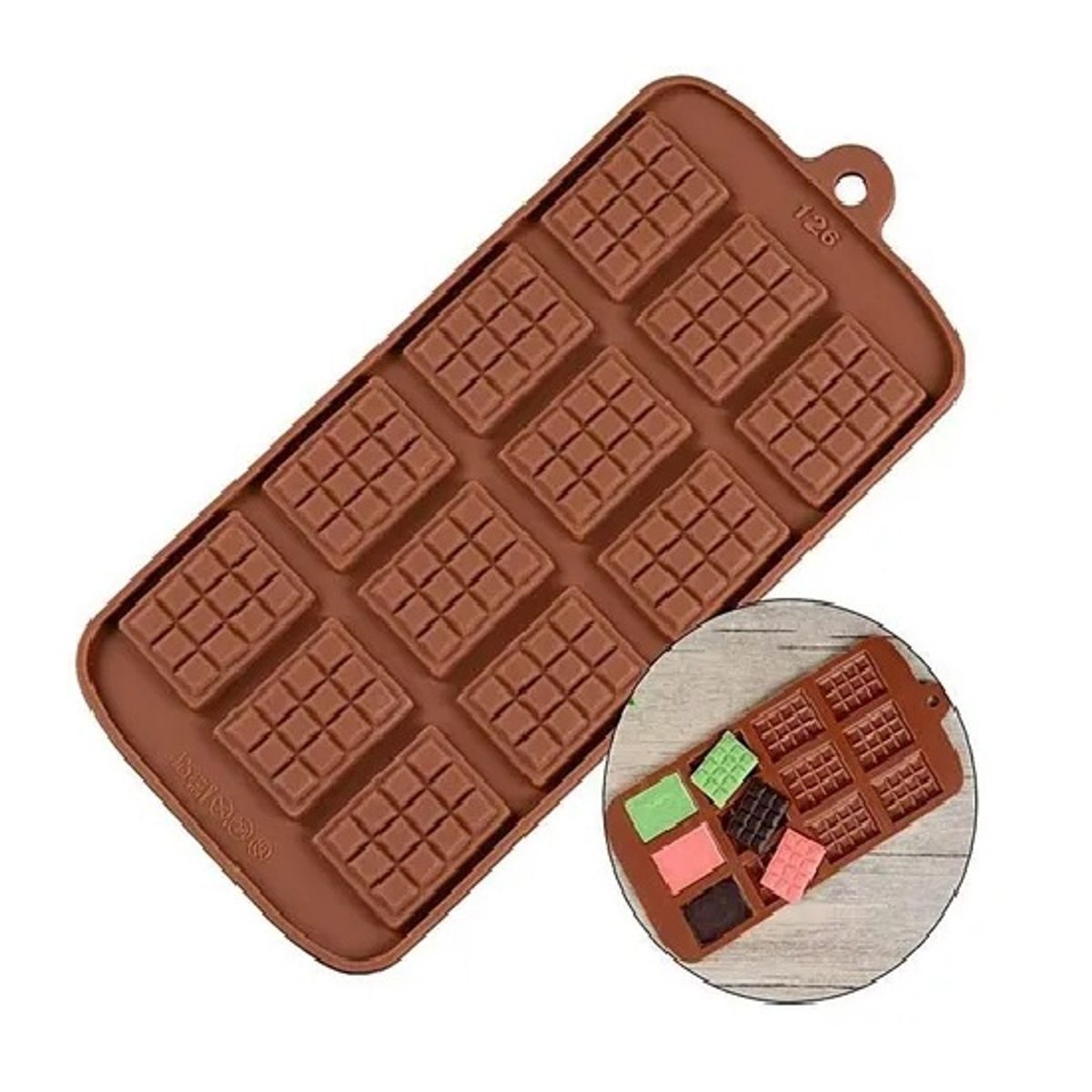 GENERICO - Moldes De Chocolate Molde Barra Chocolate Silicona Barrita