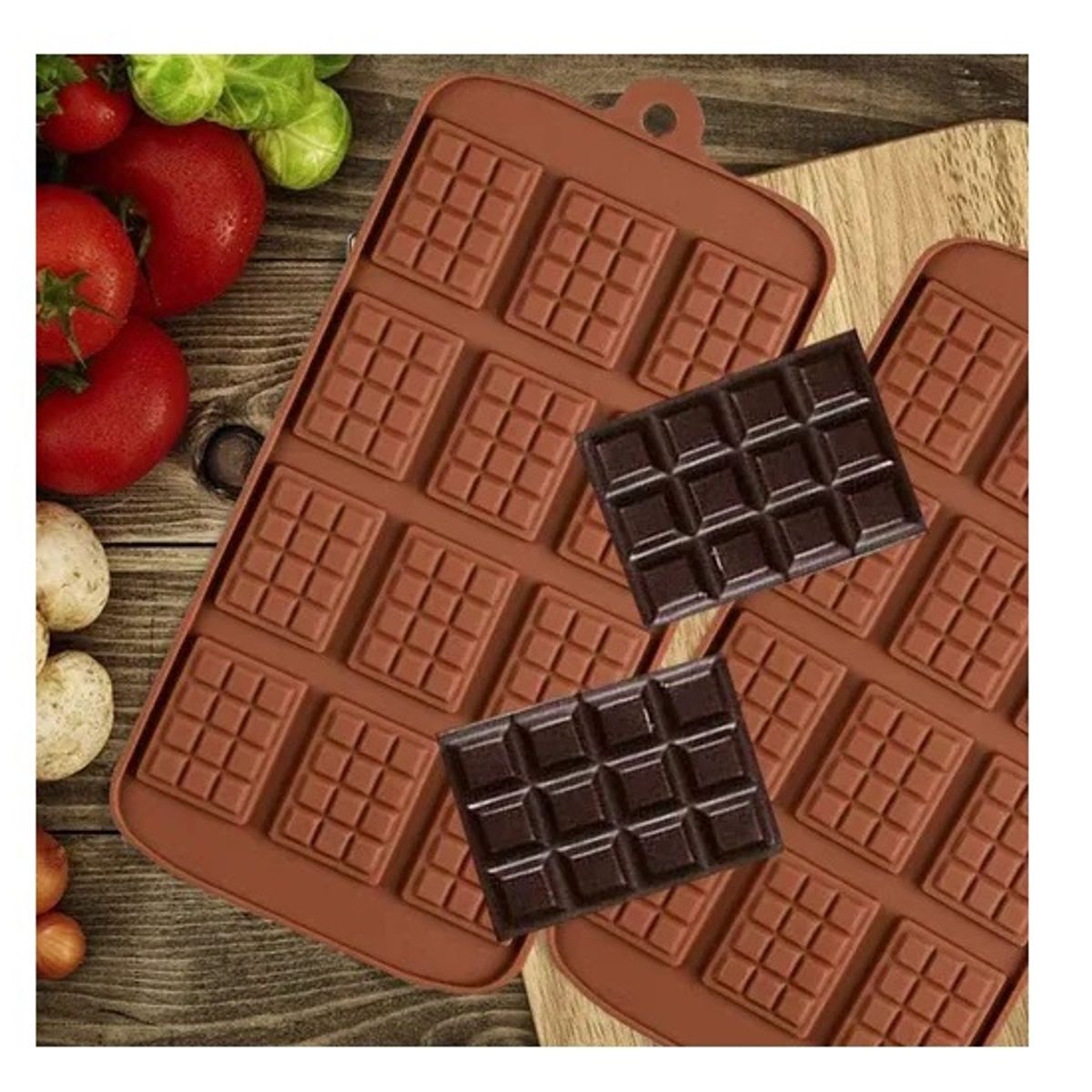 GENERICO - Moldes De Chocolate Molde Barra Chocolate Silicona Barrita