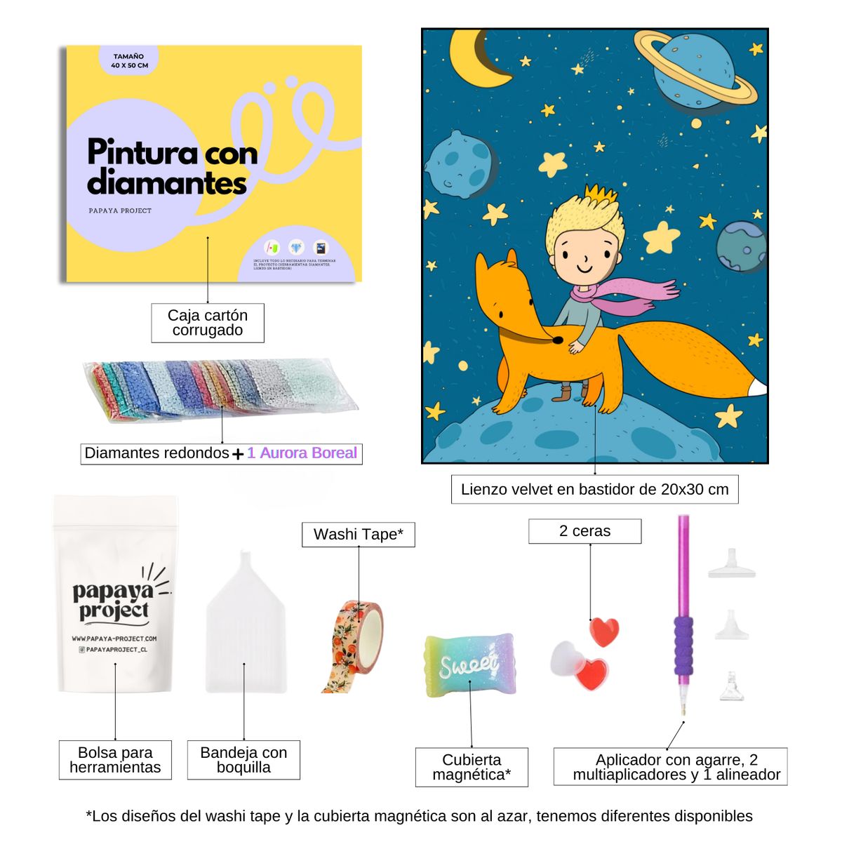 GENERICO - Pintura con diamantes 20x30cm en bastidor 17 Diamond panting