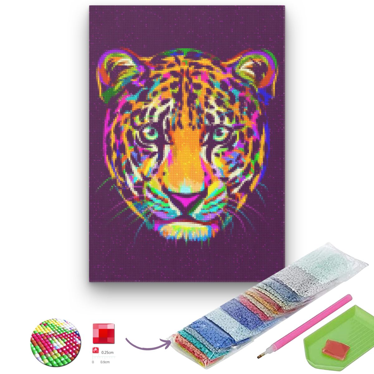 GENERICO - Pintura con diamantes 20x30cm en bastidor 26 Diamond panting