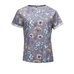 HAKA HONU - Polera Mujer Flora Morado