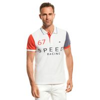 Polera Polo Quique Blanco New Man_.