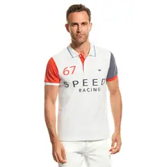 NEW MAN - Polera Polo Quique Blanco