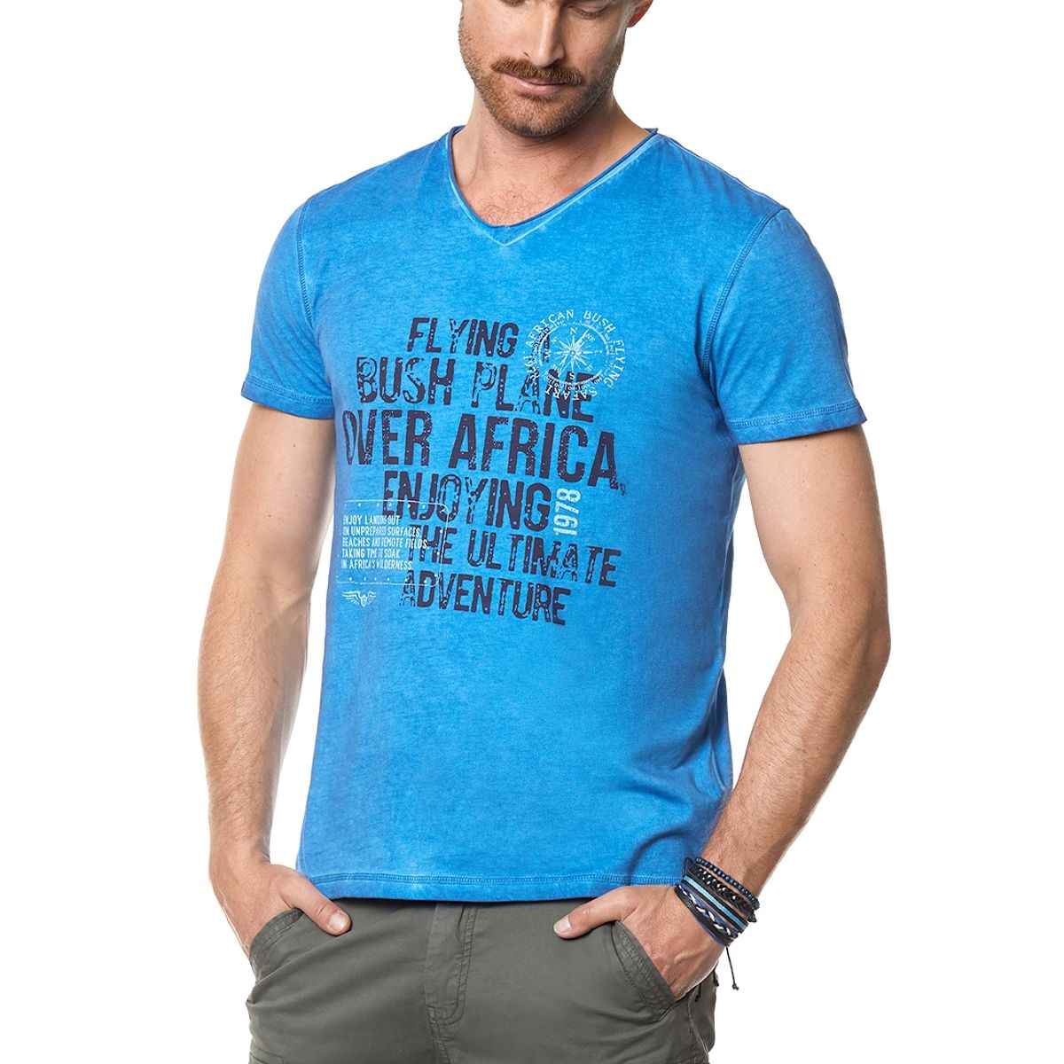 FEROUCH - Polera Santa Bárbara Azul Ferouch