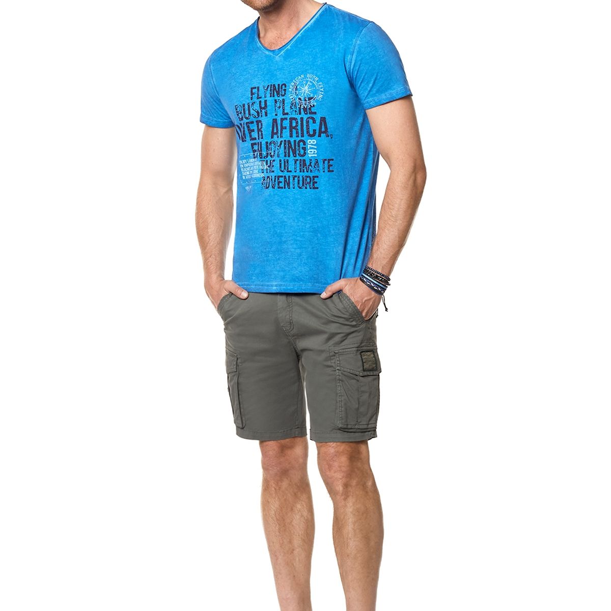 FEROUCH - Polera Santa Bárbara Azul Ferouch