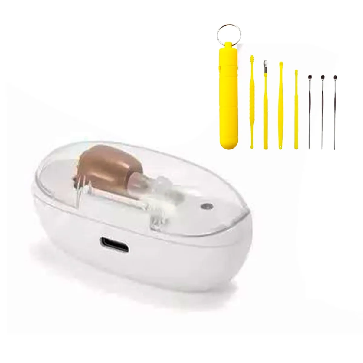 GOOD SMILE - Audifonos Ortopedicos Recargables para Sordos - Sordera - Invisibles