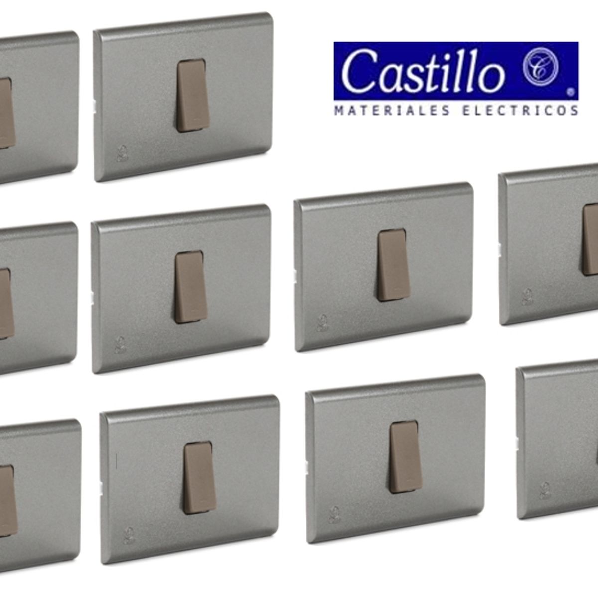 INDUSTRIA CASTILLO LTDA - Pack 10 un. Interruptor Simple Embutido  INDUSTRIA CASTILLO