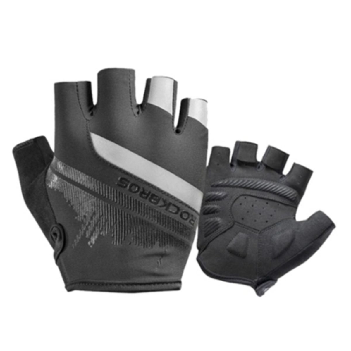ROCKBROS - Guantes Reflectantes Rockbros Dedo Corto Mtb Ruta Bicicleta