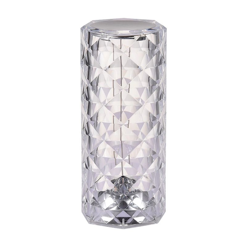 GENERICO - Lampara Cristal Mesa Lampara Decorativa Táctil 3 Colores Usb