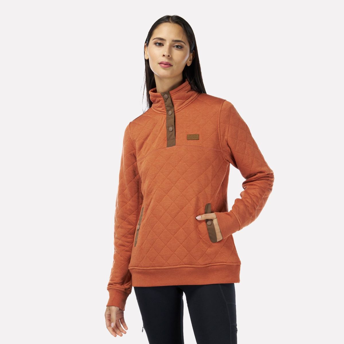 HAKA HONU - Poleron Mujer Tokerau insulado Damasco Haka Honu