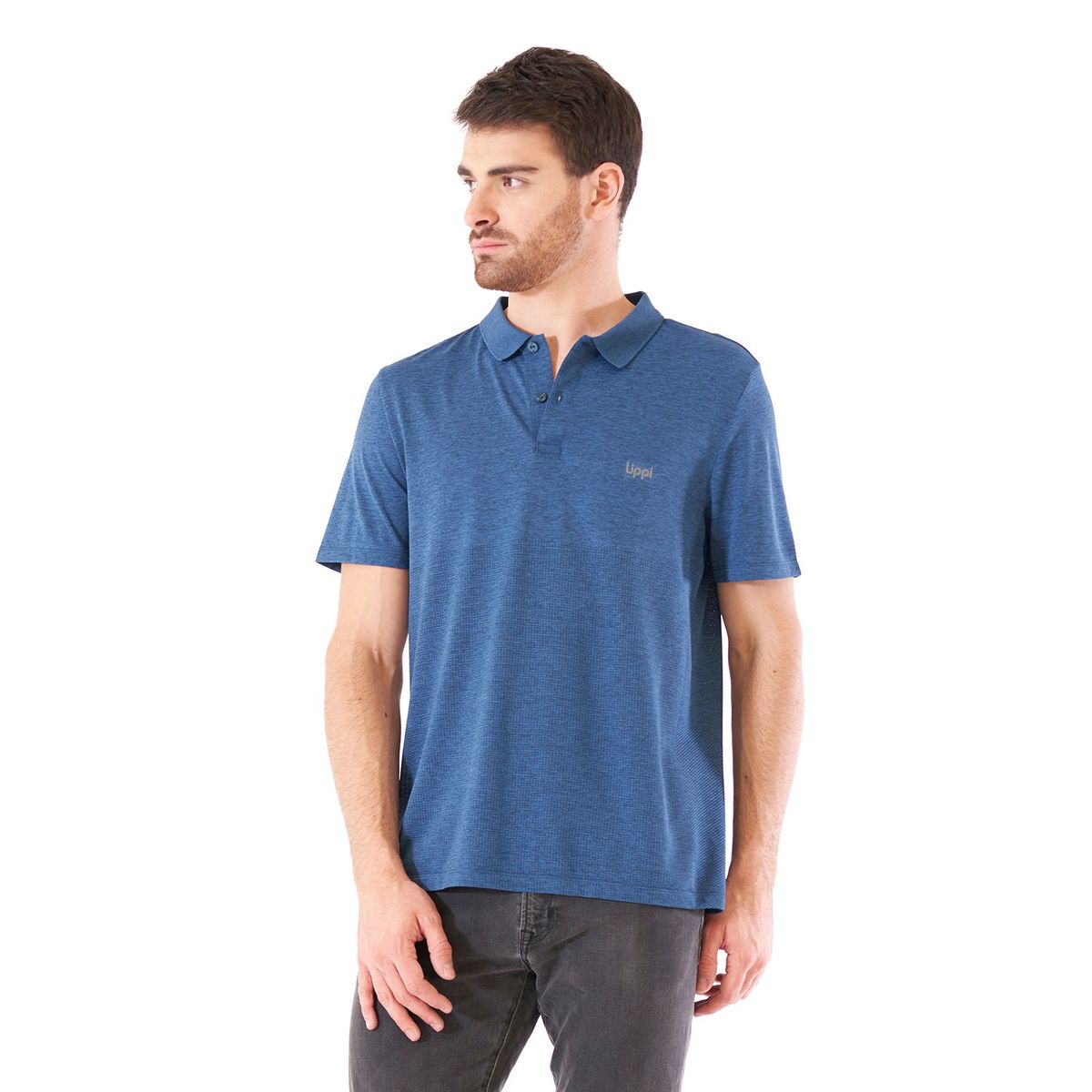 LIPPI - Polera Hombre B-Classic Seamless Polo Rojo Lippi