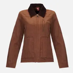 HAKA HONU - Chaqueta Mujer No-cuero Café