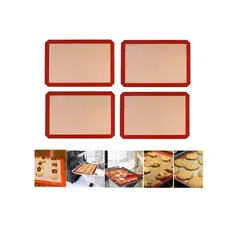 Pasteleria - Pack 4 Tapete De Silicona Lamina De Silicona Tapete De Horno