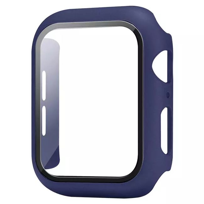 GENERICO - Protector 360 Para Apple Watch 42mm con vidrio templado Azul