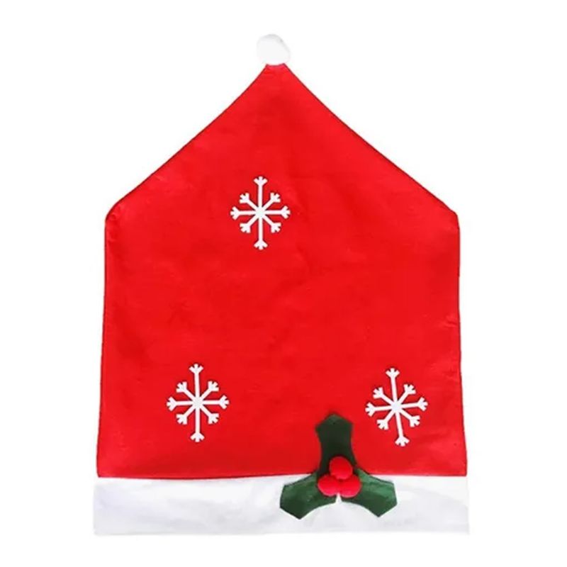 FELIZ - Funda Silla Comedor Pack 2 , Decora Tu casa Para Esta Navidad