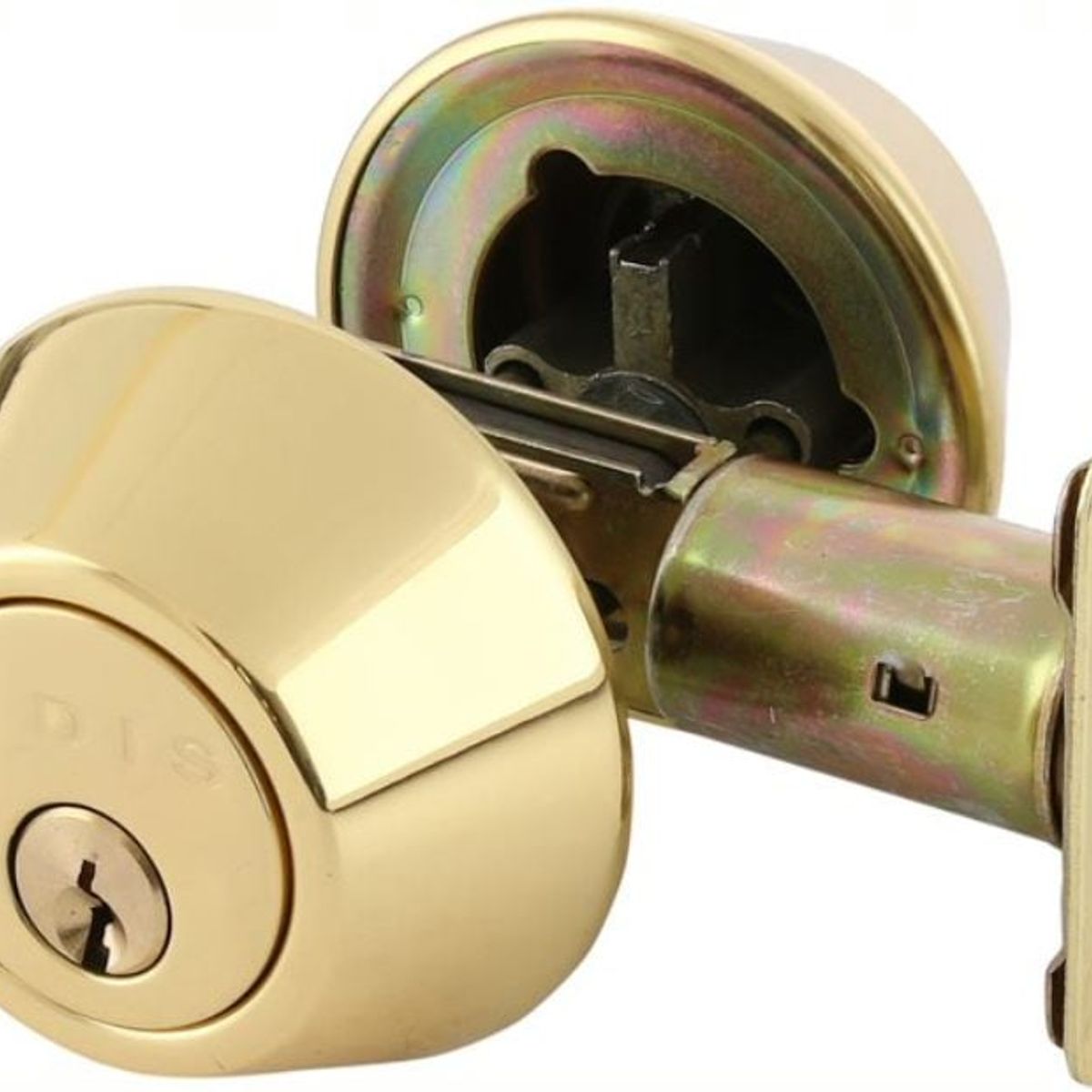 ODIS - Cerrojo Cilindrico Odis 501 Llave-Seguro - Bronce Pulido